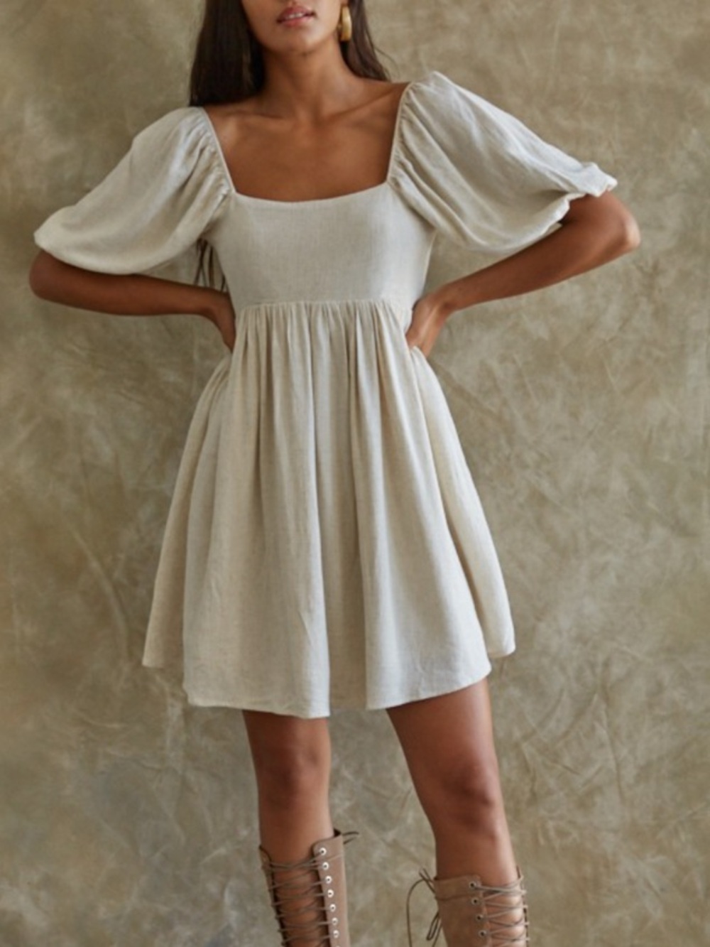 By Together Tie-Back Mini Dress